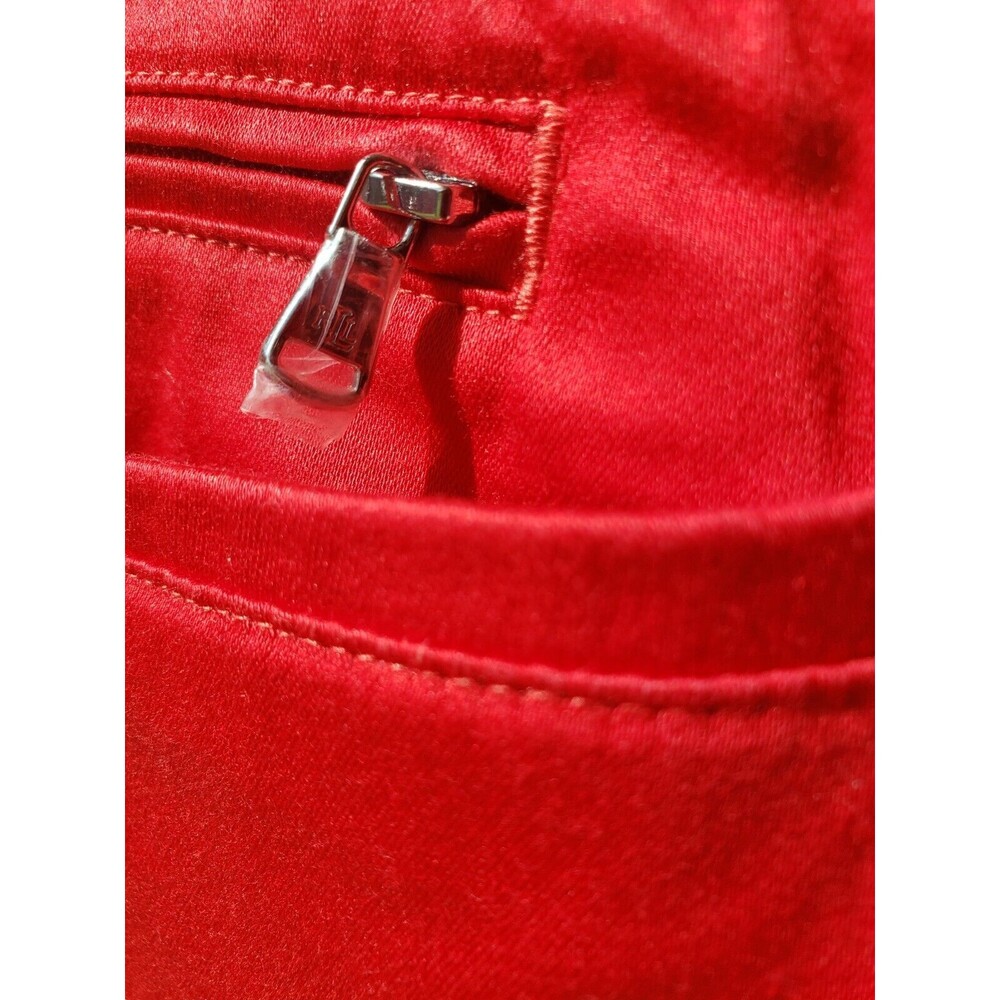 Lauren Ralph Lauren Pants 8 Womens Stretchy Red Slacks Office Preppy Holidays - Picture 9 of 16